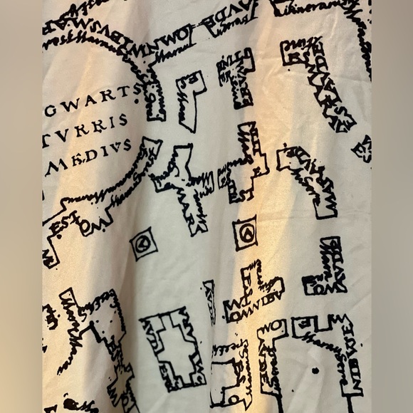 Harry Potter Warner Bros. Marauders Map sleeveless tank dress size Medium - Picture 3 of 6